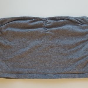 grey long bandeau tube top size medium